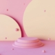 a pink and white object