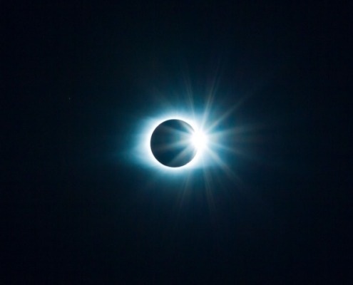 digital wallpaper of eclipse