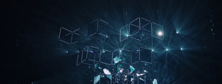 geometric shape digital wallpaper