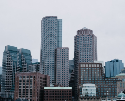 landscape photography of buildings