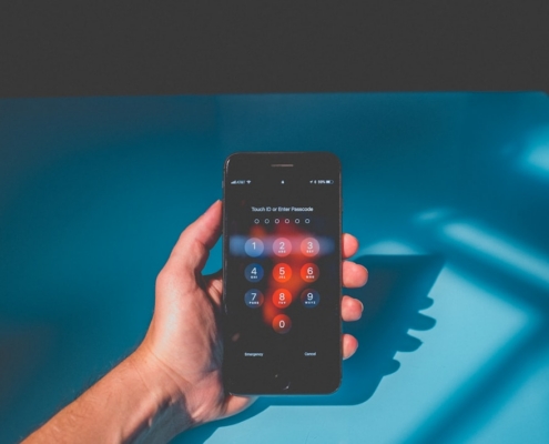 person holding iPhone