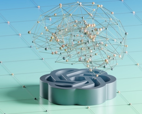 a computer generated image of a ball of string