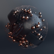 black and silver round ball
