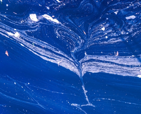 blue paint