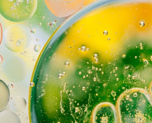 green and yellow liquid