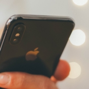 person holding jet black iPhone X