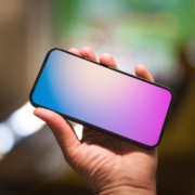 A person holding a phone in their hand