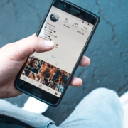 person holding Android smartphone