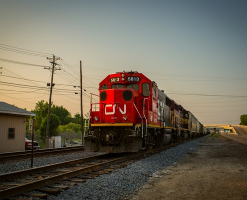 red train