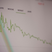 white paper with green line