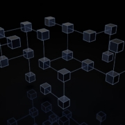 a black and white photo of cubes on a black background