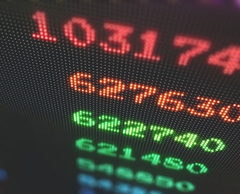 a close up of a computer screen with numbers on it