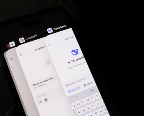 A close up of a cell phone with a keyboard