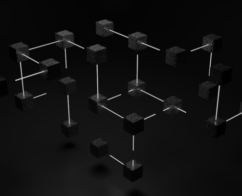 a group of cubes that are connected to each other