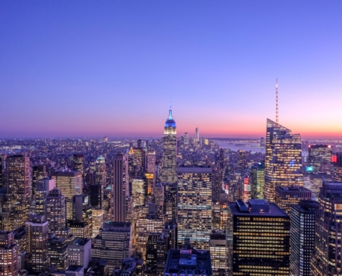 aerial photography of Chrysler building, New York