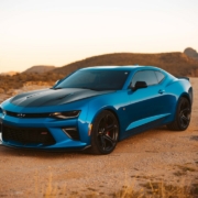 blue Chevrolet coupe