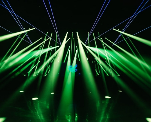 green light in the dark