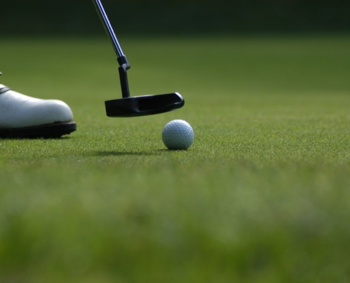 person playing golf