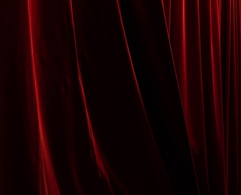 red textile