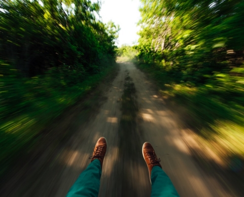 time lapse photography of person