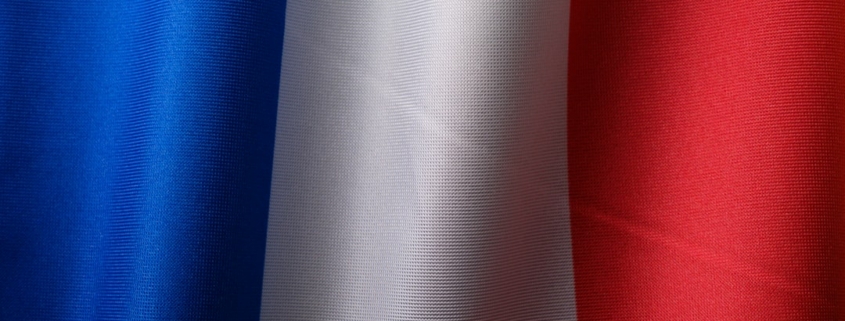 a close up of the colors of the flag of france