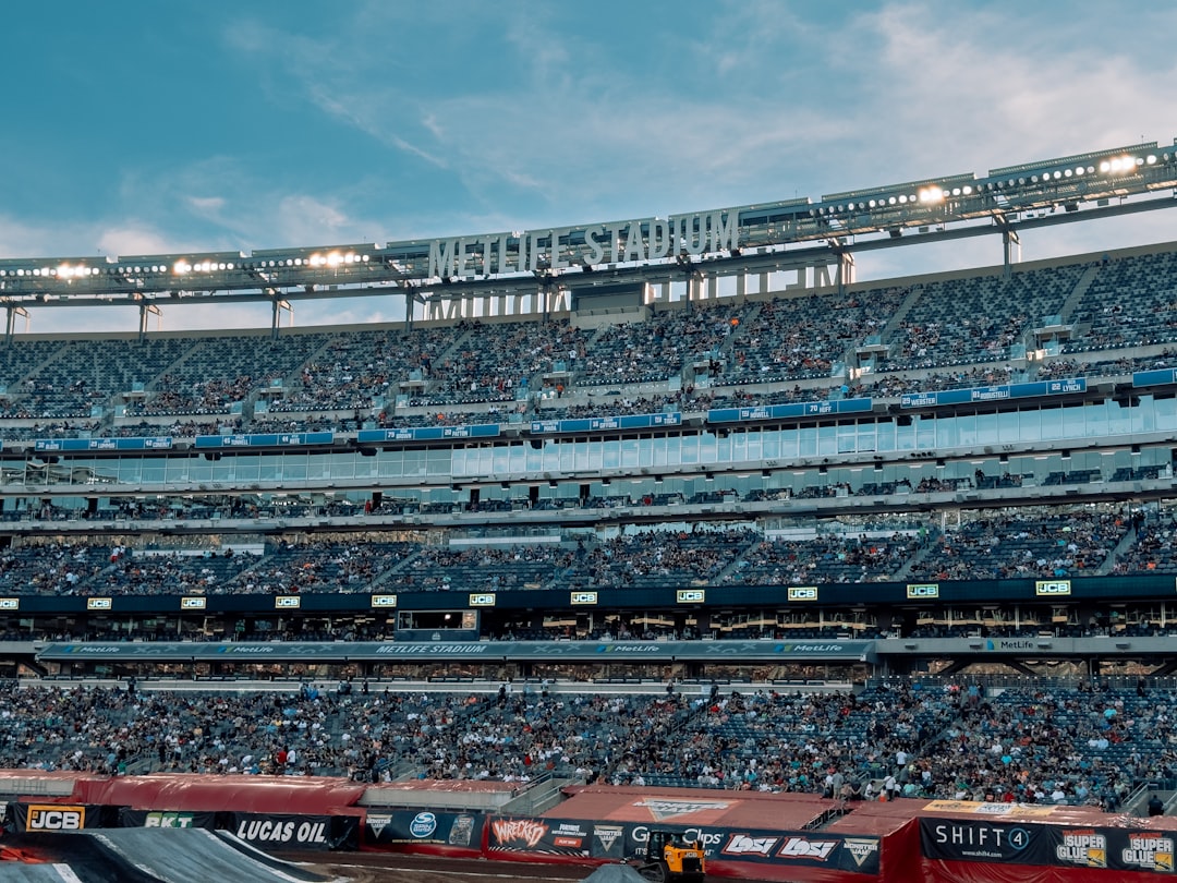 a large stadium filled with lots of people