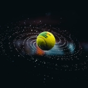 green and yellow ball on water